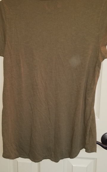 Lucky Brand moss shirt cap sleeve - Picture 3 of 4